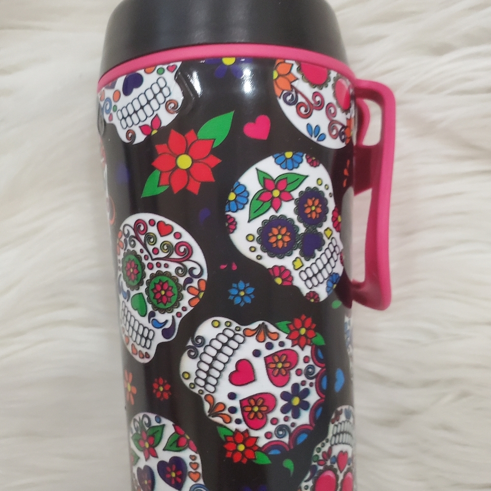 Skull print water bottle new - Picture 8 of 9